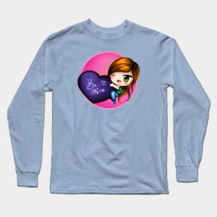 be mine chibi girl Long Sleeve T-Shirt